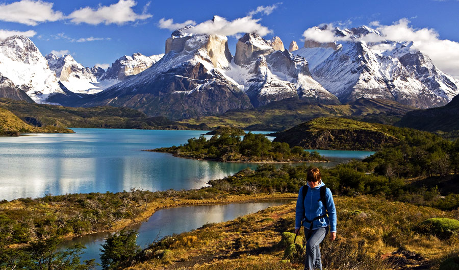 Hiking in Patagonia.